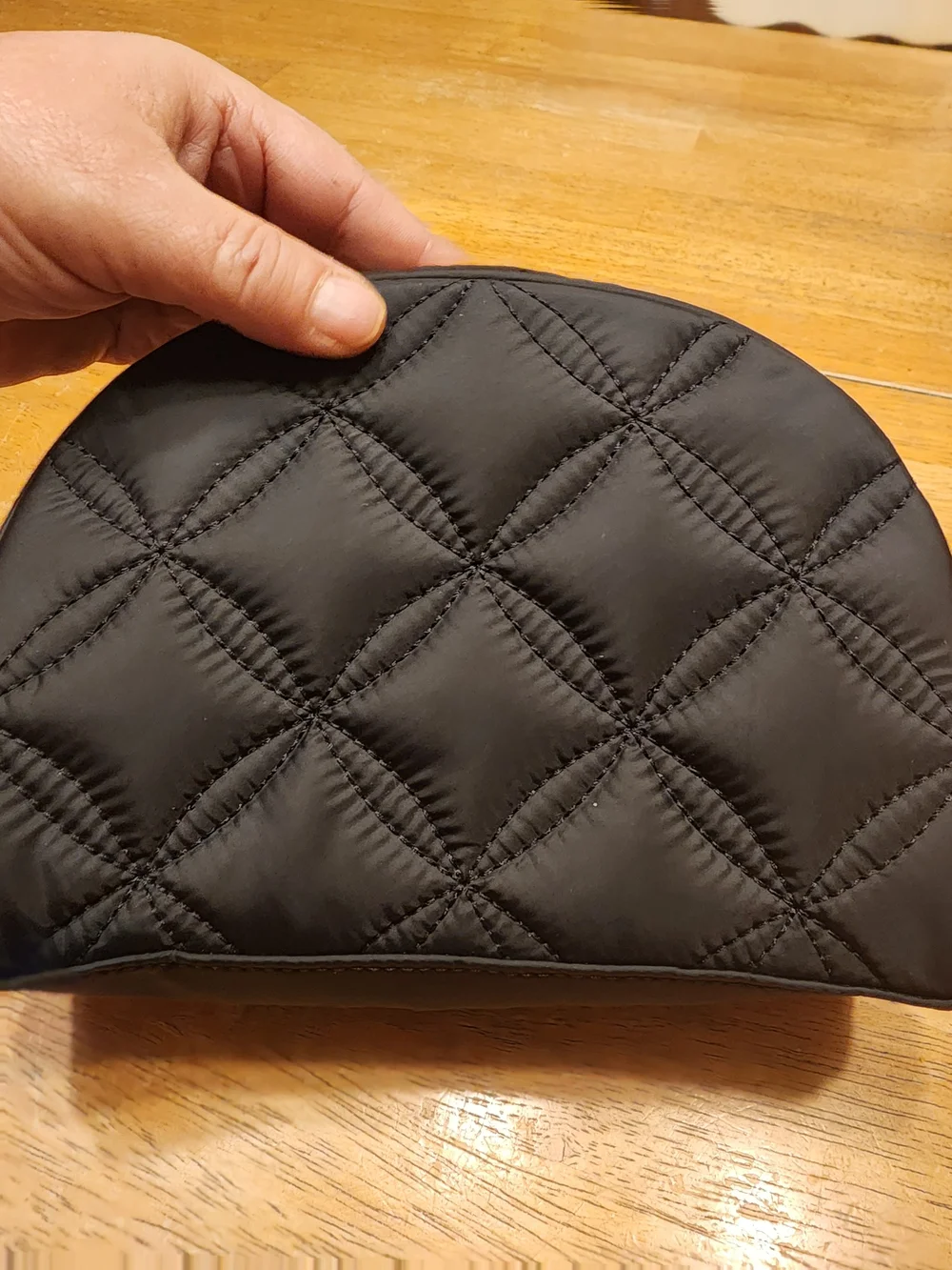 kate spade black quilted cosmetic case